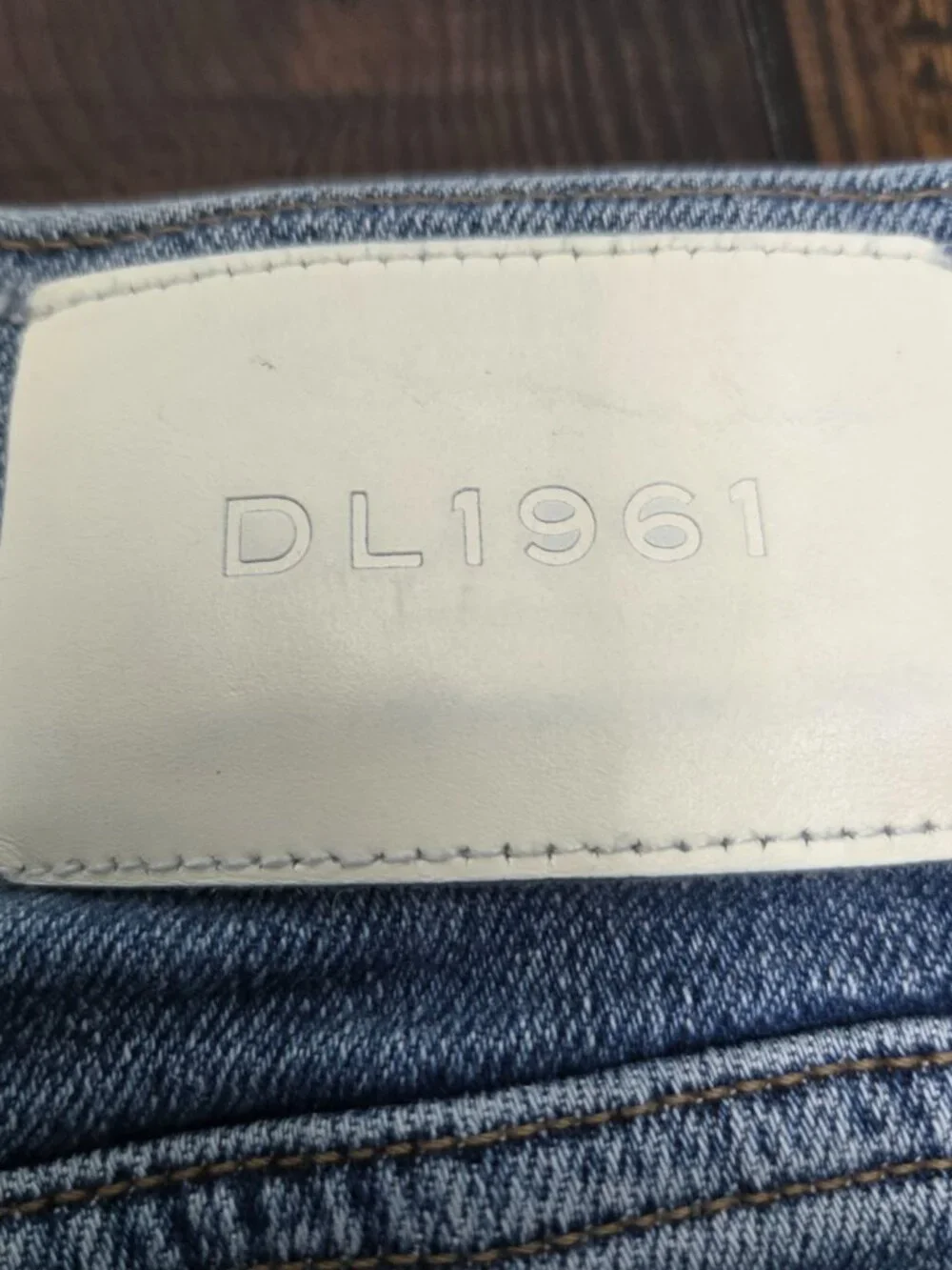 DL1961 Thea Boyfriend Maternity Jeans Womens 27 Blue Stretch Denim Under Belly